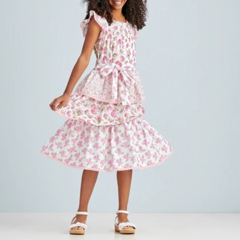LoveShackFancy Pink Floral Kids Formal Dress NEW 🆕